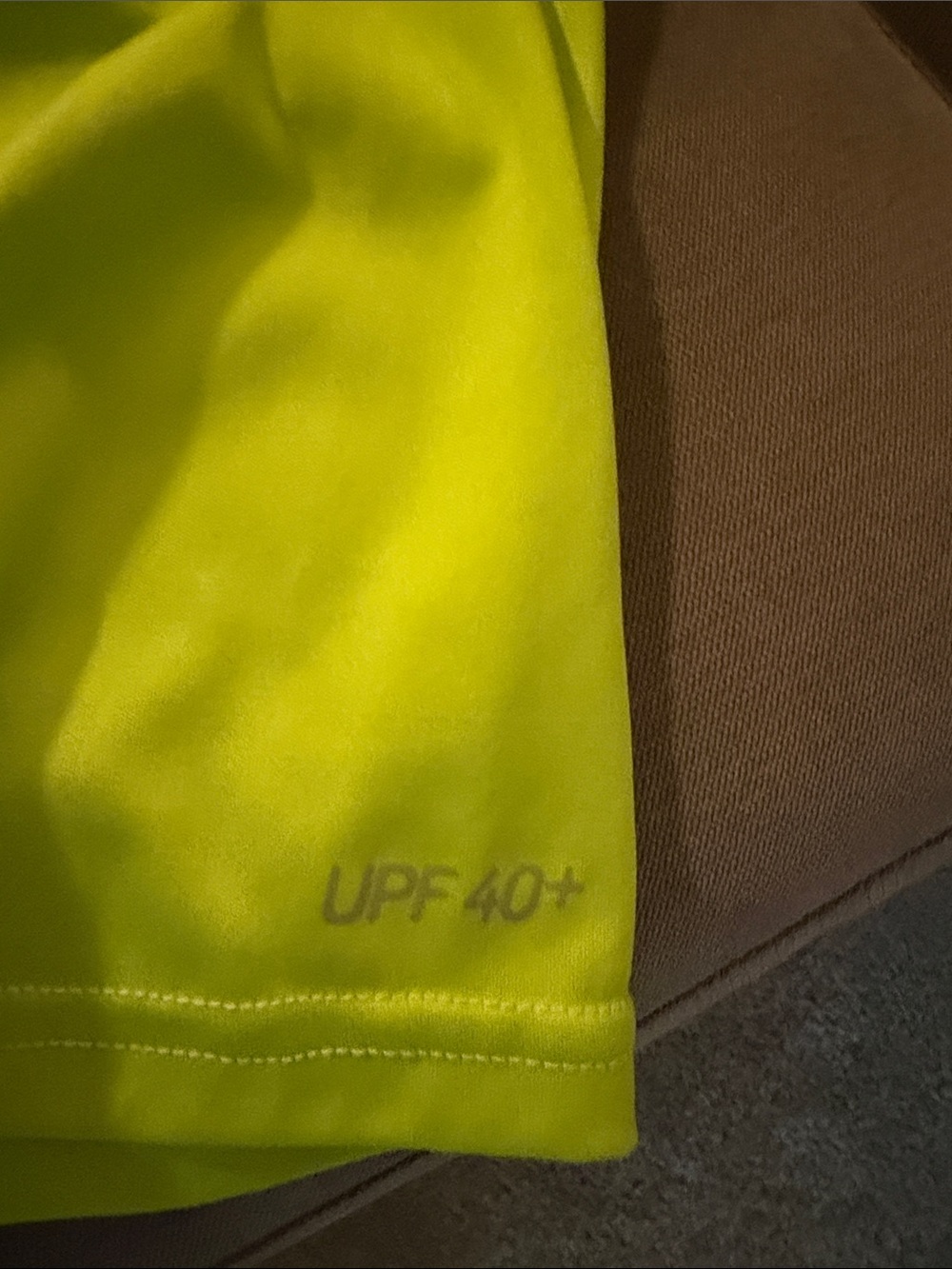 Nike Neon Lime Short Sleeve swim Performance Tee - Picture 3 of 4